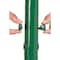 Global Industrial Wave Bike Rack, Green, Free Standing, 7-Bike Capacity 652778FGN - alternate 2